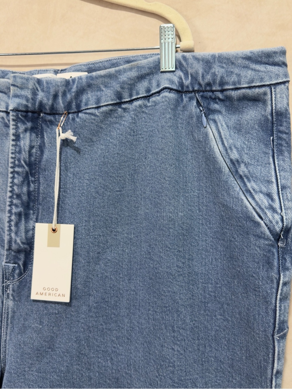 Good American Good Flare Trouser Jeans Plus Size 26 (26W) Indigo 551 NWT - Picture 11 of 16